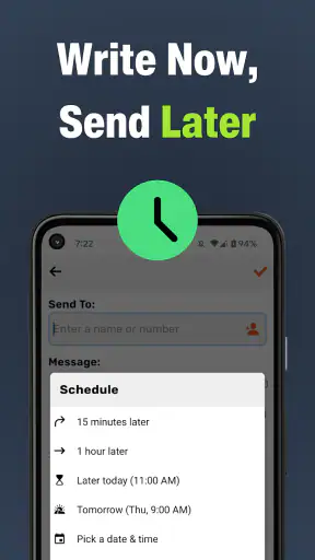 Auto Text: Schedule Messages screenshot