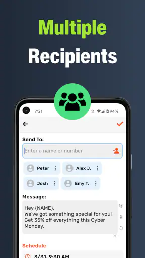 Auto Text: Schedule Messages screenshot