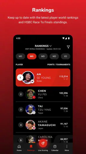 Badminton4U screenshot
