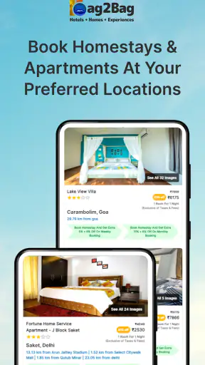 Bag2Bag Hotels, Homes, Resorts screenshot
