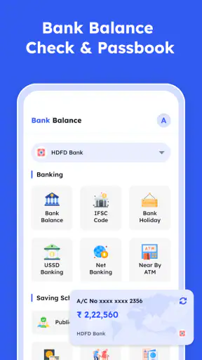 Bank Passbook Mini Statement screenshot