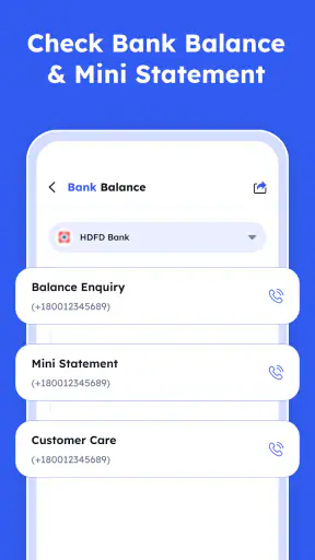 Bank Passbook Mini Statement screenshot