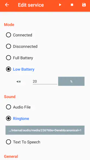 Battery Sound Notification screenshot