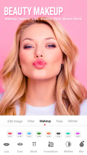 Beauty Plus Camera Face Makeup screenshot