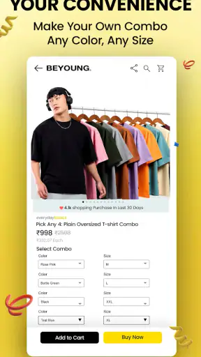 Beyoung - Online Shopping App screenshot