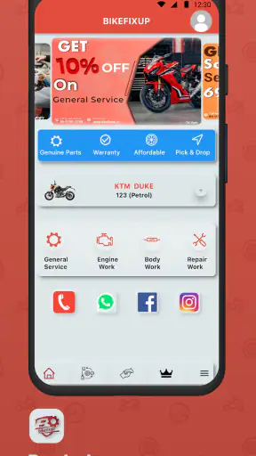 BikeFixup - Bike Service App screenshot