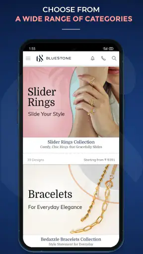 BlueStone Jewellery Online screenshot