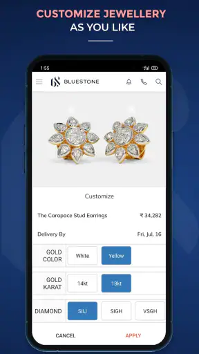 BlueStone Jewellery Online screenshot