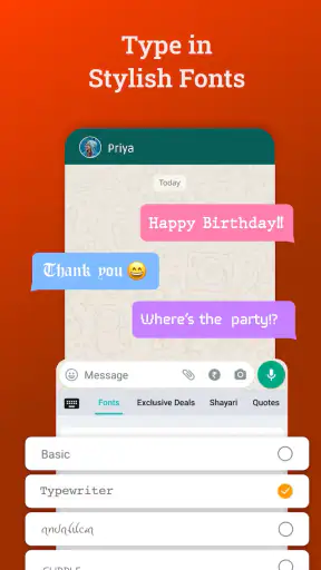 Bobble हिंदी कीबोर्ड screenshot