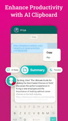 Bobble हिंदी कीबोर्ड screenshot