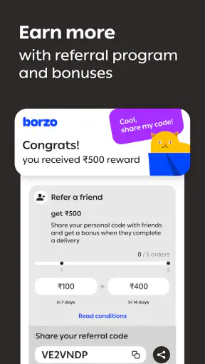 Borzo: Delivery Partner Job screenshot