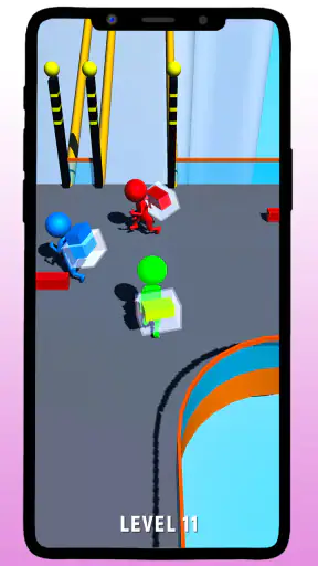Bridge Build Runner Stair Rush screenshot