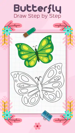 Butterfly Draw Step by Step screenshot