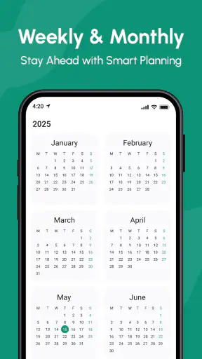 Calendar 2025 screenshot