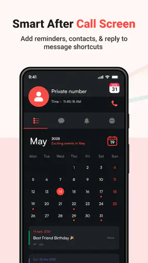 Calendar screenshot