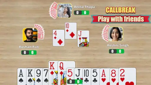 Call break Online : Tash game screenshot