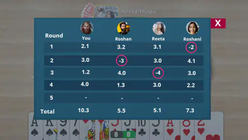 Call break Online : Tash game screenshot