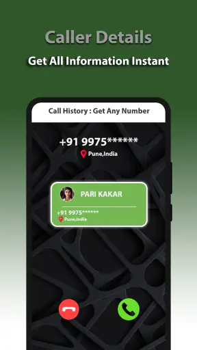 Call History Any Number Detail screenshot