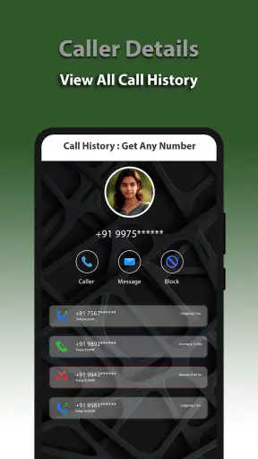 Call History Any Number Detail screenshot