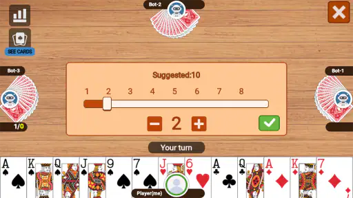 Callbreak Overcall Game screenshot