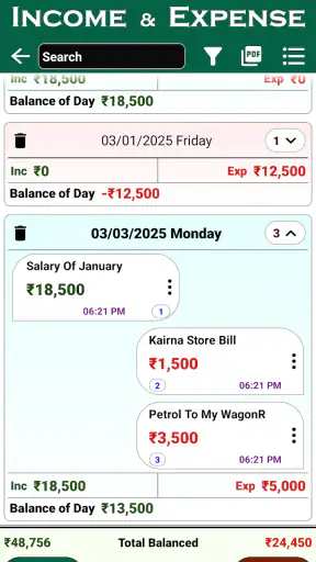 Cash Calculator & Credit Debit screenshot