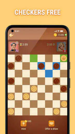 Checkers Online screenshot