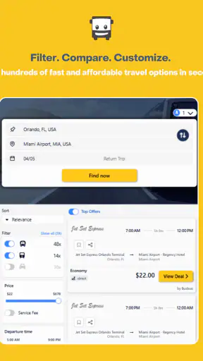 CheckMyBus: Find bus tickets! screenshot