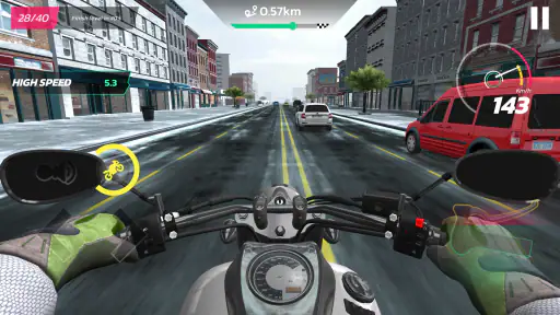City Traffic Moto Racing screenshot