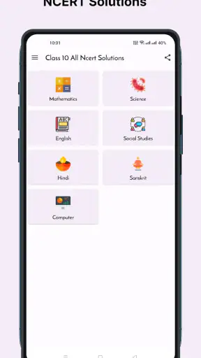 Class 10 NCERT Solutions screenshot