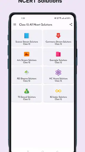 Class 12 NCERT Solutions screenshot