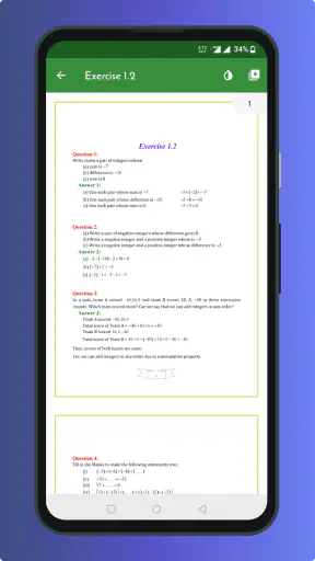Class 7 Maths NCERT Solution screenshot