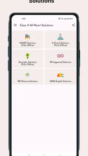 Class 9 All NCERT Solutions screenshot