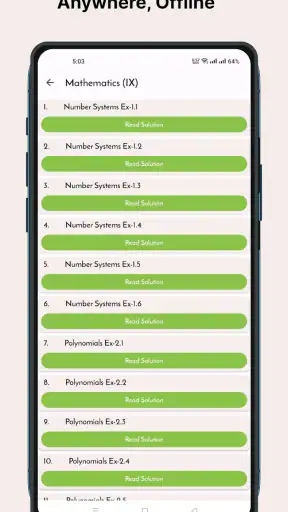 Class 9 All NCERT Solutions screenshot