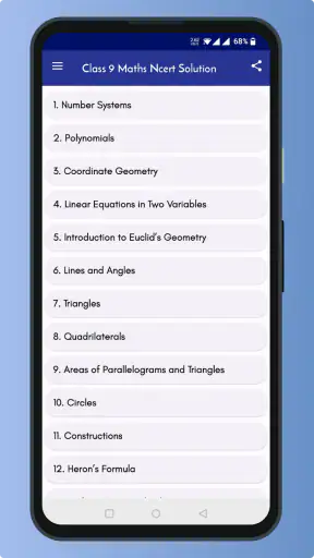 Class 9 Maths NCERT Solution screenshot