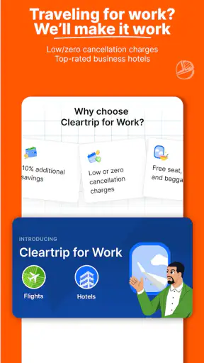 Cleartrip Hotels, Flights, Bus screenshot