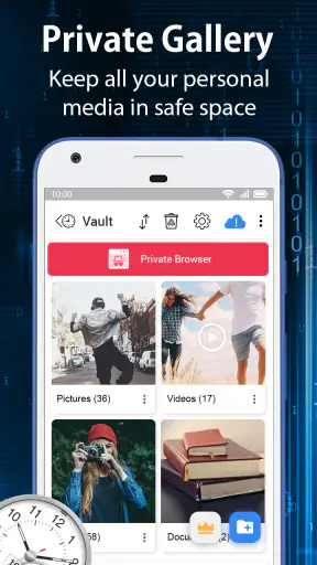 Clock Vault-Hide Photos,Videos screenshot