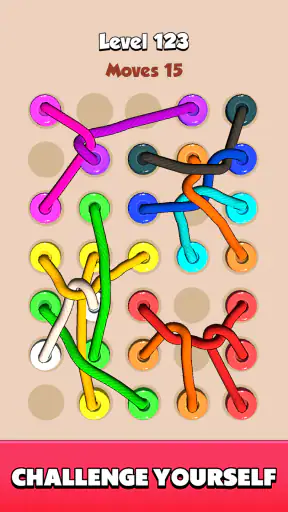 Color Tangled Rope 3D screenshot