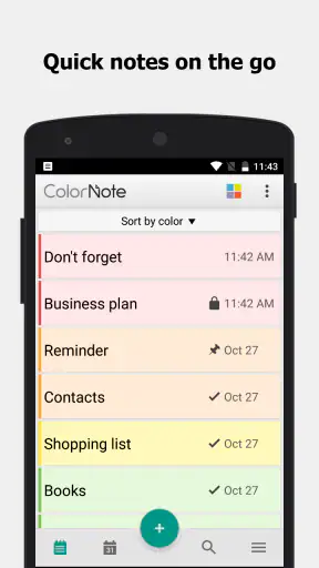 ColorNote नोटपैड नोट्स screenshot