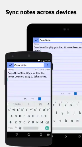ColorNote नोटपैड नोट्स screenshot
