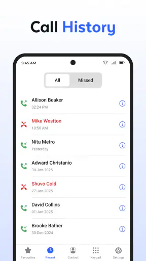 Contacts screenshot