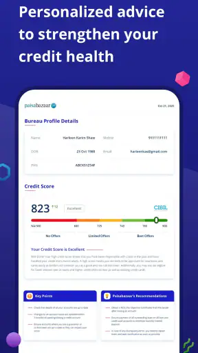 CreditScore, CreditCard, Loans screenshot