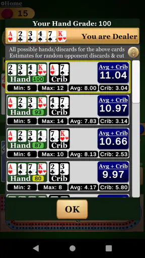 Cribbage Pro Online! screenshot