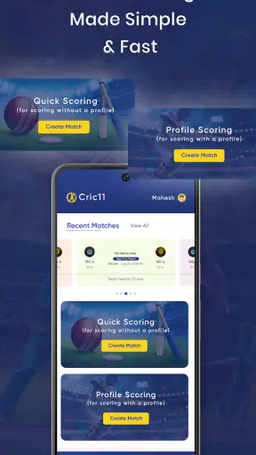 Cric11 - Cricket Scoring App screenshot