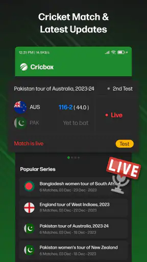 CricBox Fast Cricket Live Line screenshot