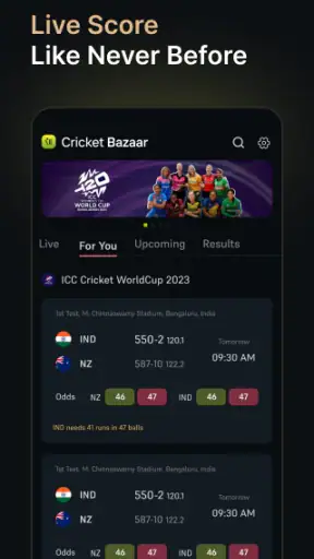 Cricket Bazar: Live Score screenshot