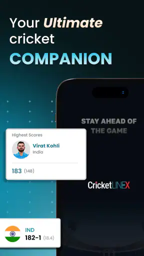 Cricket LineX: Fast Live score screenshot