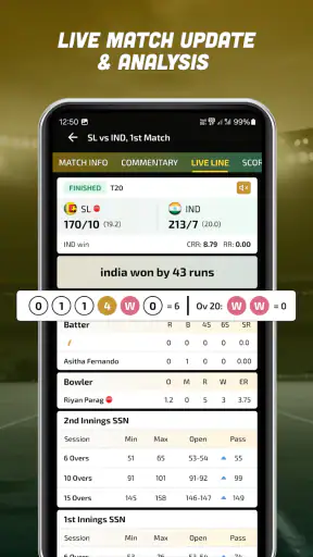 Cricket World 777 - Live Line screenshot