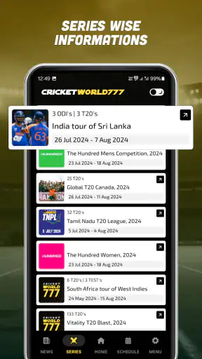 Cricket World 777 - Live Line screenshot