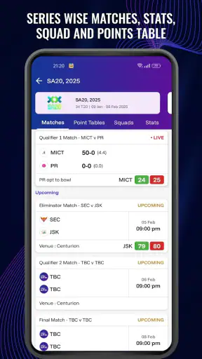 CricSmart - Cricket Live Line screenshot