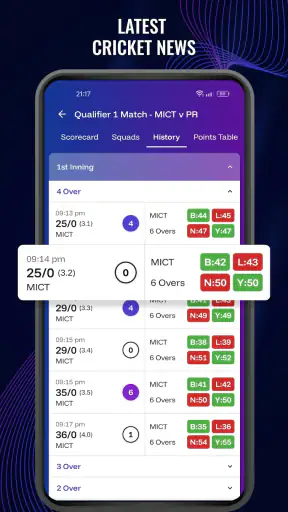 CricSmart - Cricket Live Line screenshot
